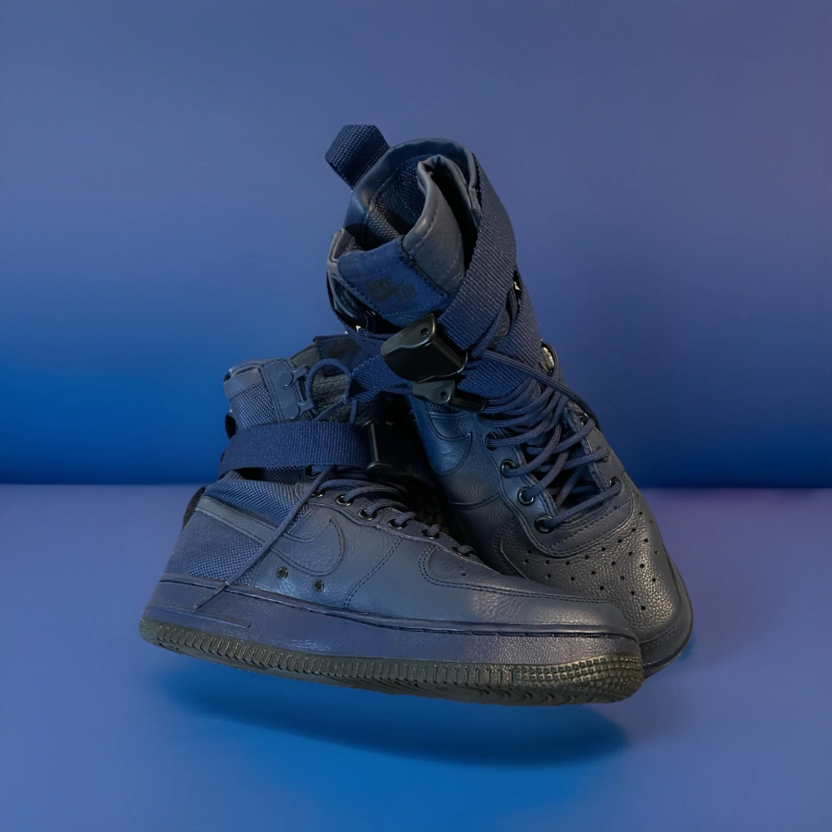 Nike SF-AF1 High – Midnight Blue Tactical Boot Sneaker – All Original Straps (Great Conditio