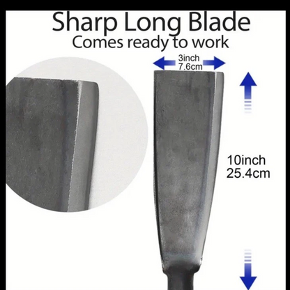 Heavy Duty Light Color Handle - Survival Machete – 10" Steel Blade with Full Tang Grip