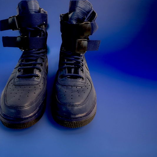 Nike SF-AF1 High – Midnight Blue Tactical Boot Sneaker – All Original Straps (Great Conditio