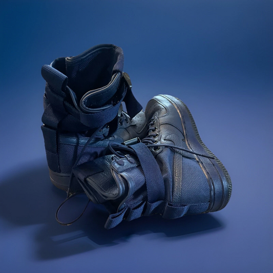 Nike SF-AF1 High – Midnight Blue Tactical Boot Sneaker – All Original Straps (Great Conditio
